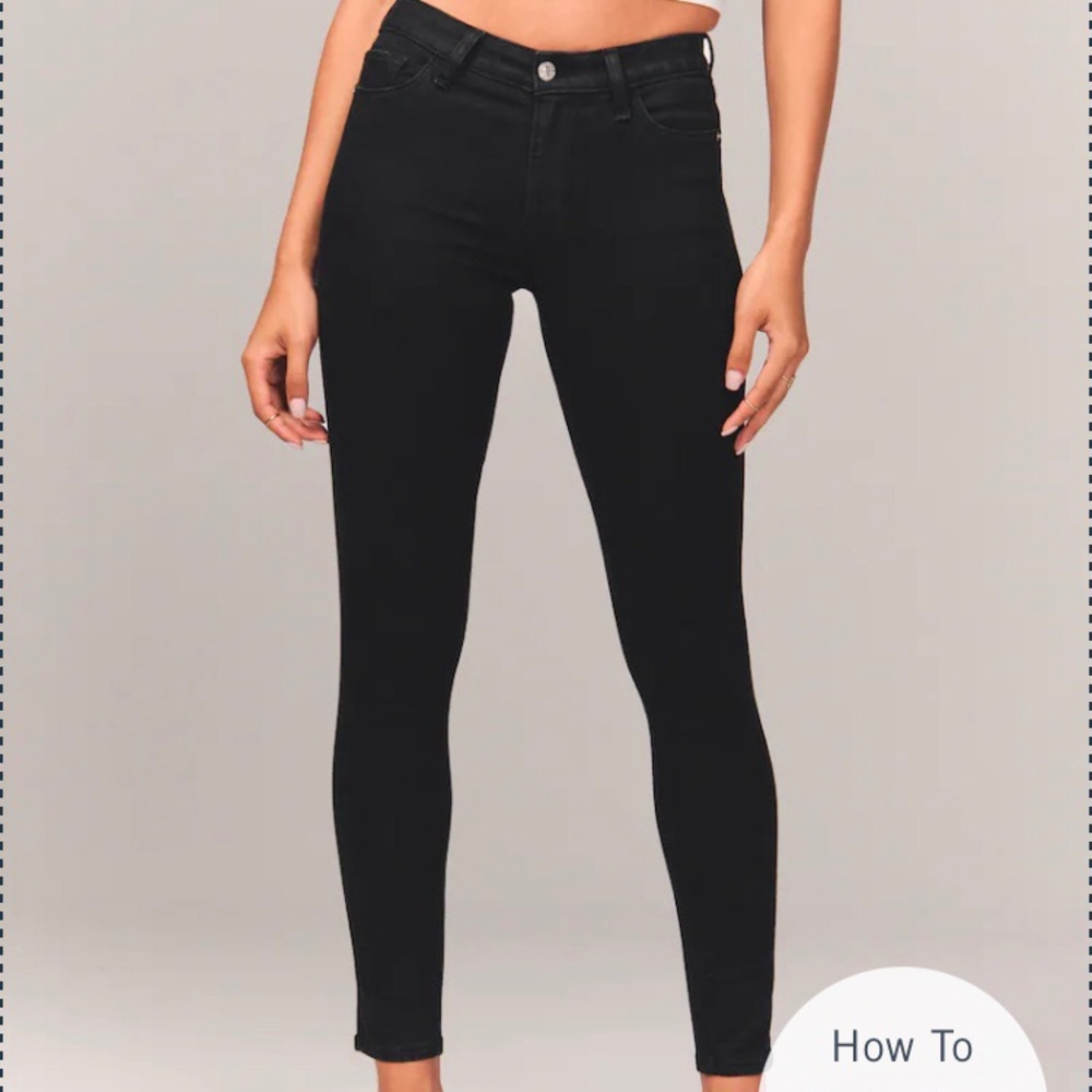 Abercrombie and Fitch mid rise super skinny jeans